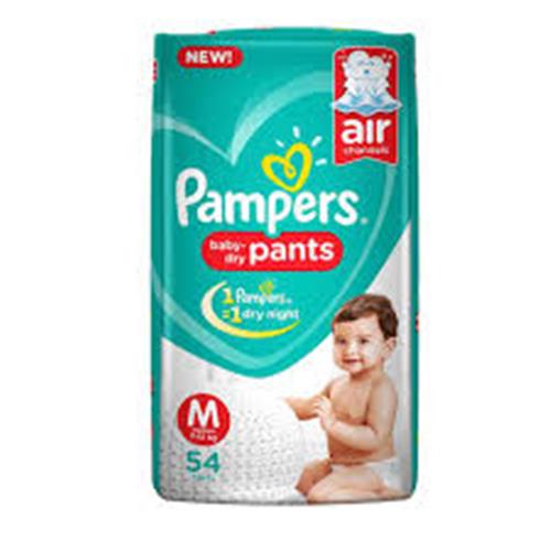 PAMPERS PANTS (7-12kg) M 54 DIAPERS